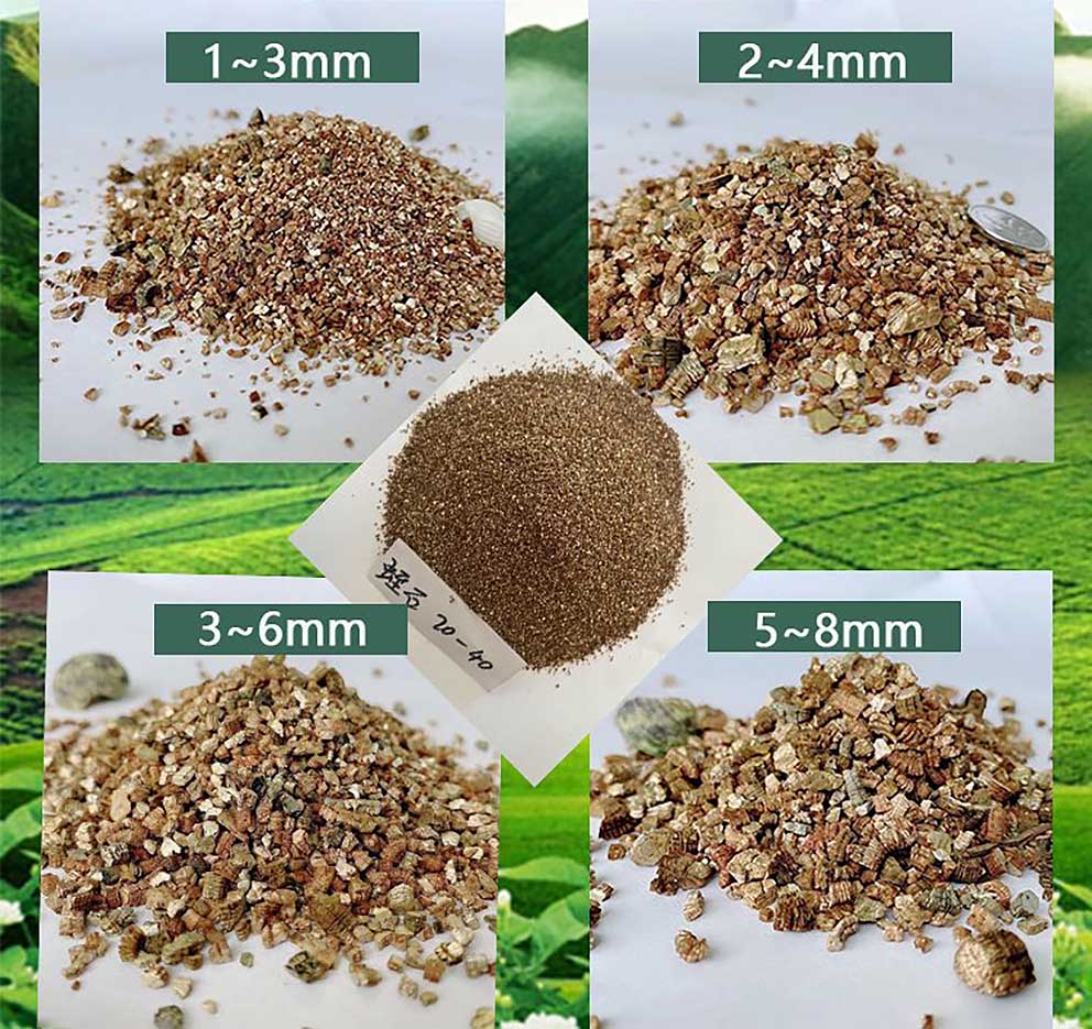 Foto di vermiculite esfoliata