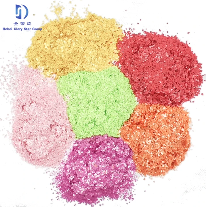 Dyed Color Mica Flakes Coloured Mica Flakes For Floor Engineering Flakes