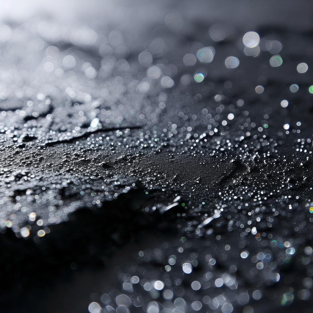 Black Epoxy Floor With Flakes